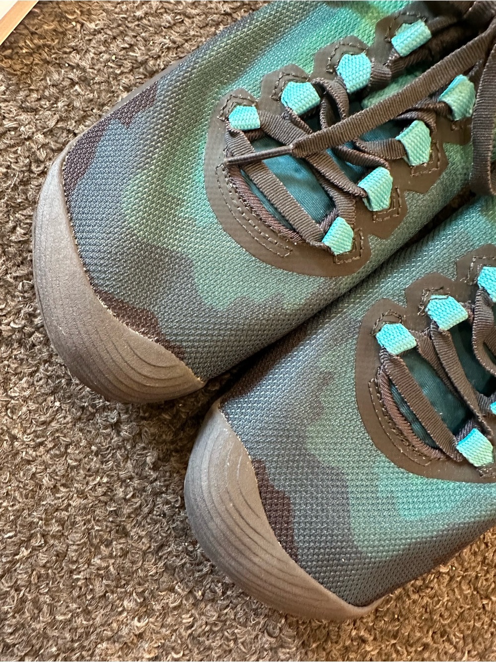 Merrell Vapor Glove 4 Green & Blue Lace Up BAREFOOT Sneakers Size Ladies 8 - Picture 10 of 10